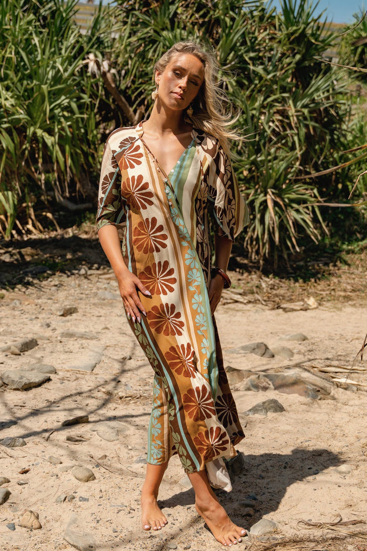 Jaase Cacao Mist Bree Maxi Dress