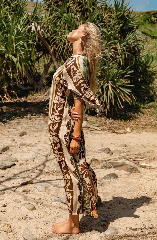 Jaase Cacao Mist Bree Maxi Dress