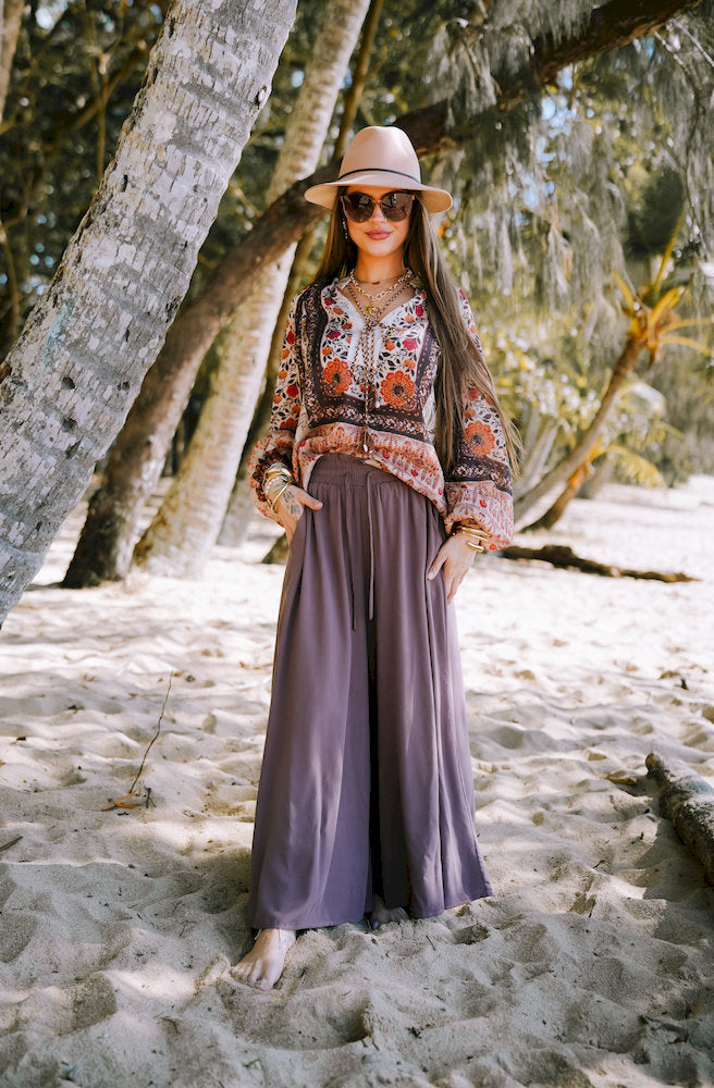 Mauve Palazzo Pants