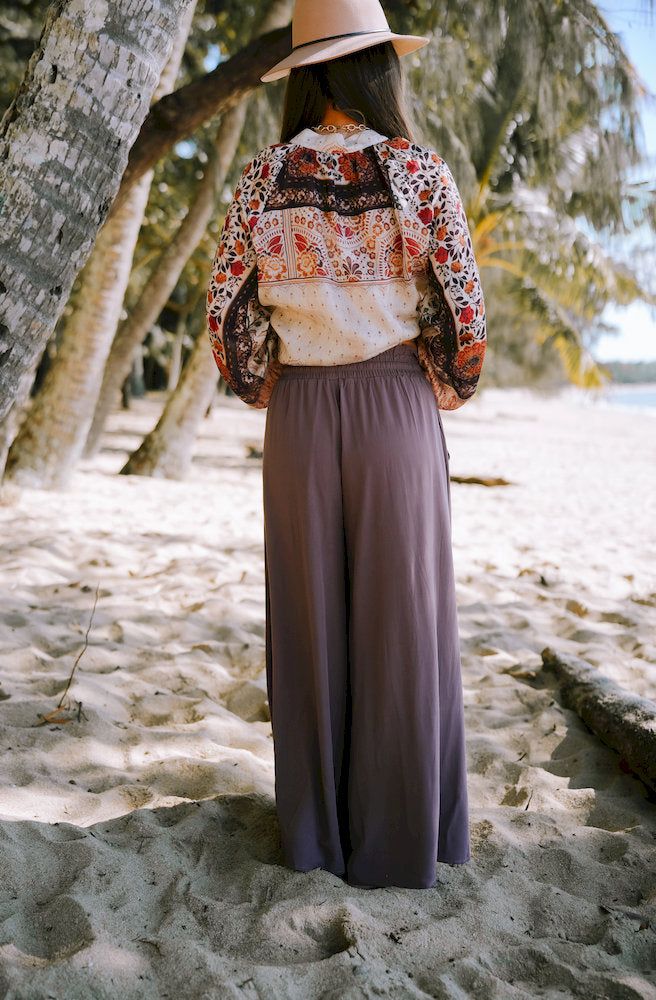 Mauve Palazzo Pants