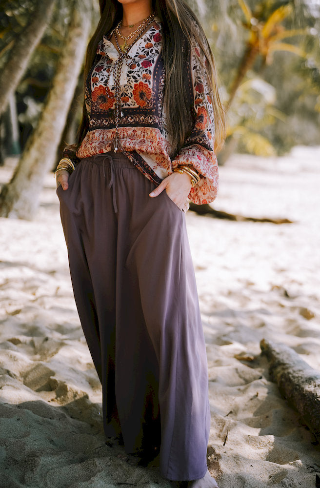 Mauve Palazzo Pants