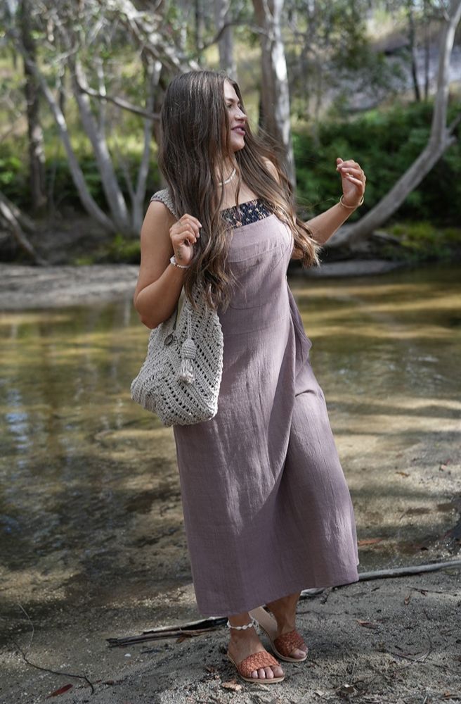 Gypsy Thread 3/4 Length Pinafore Mocha