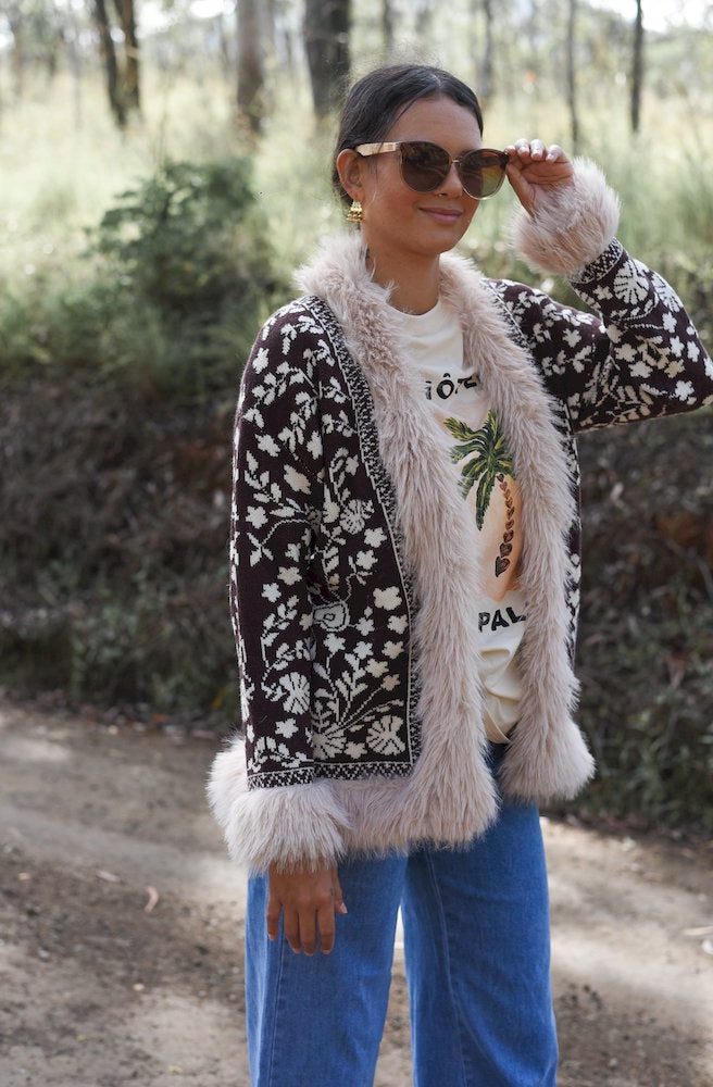 Lombard Choco Knit Jacket