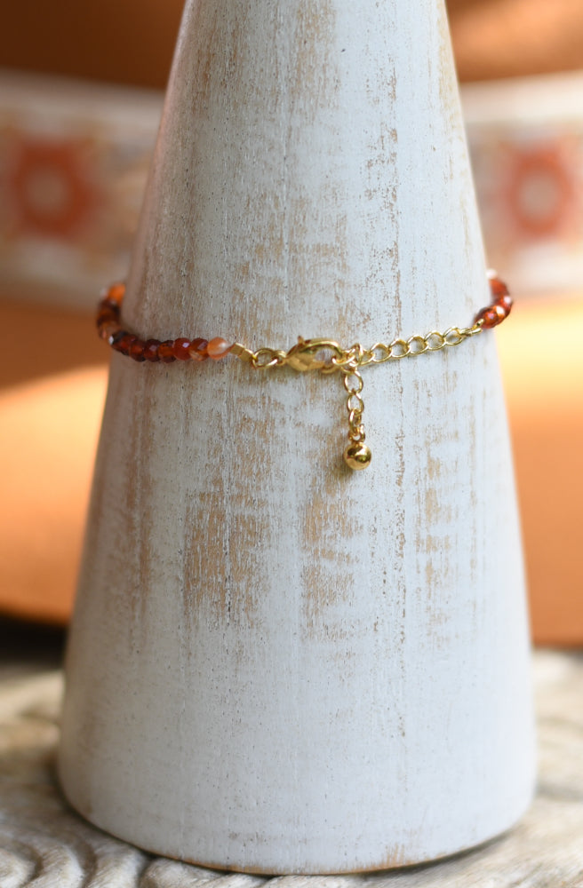 Driftara G Stone Bracelet, Orange Aventurine Gemstones
