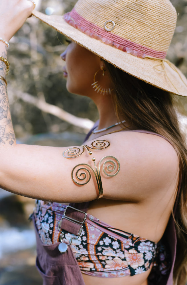 Earth Elements Arm Cuff, Four Spirals