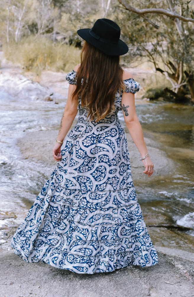 Leura Rosa Dress, Rear View