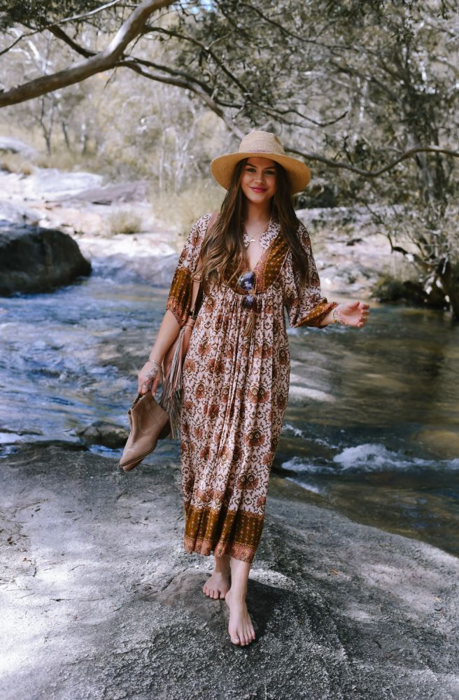 Jaase Wild Gypsy Print Boheme Midi