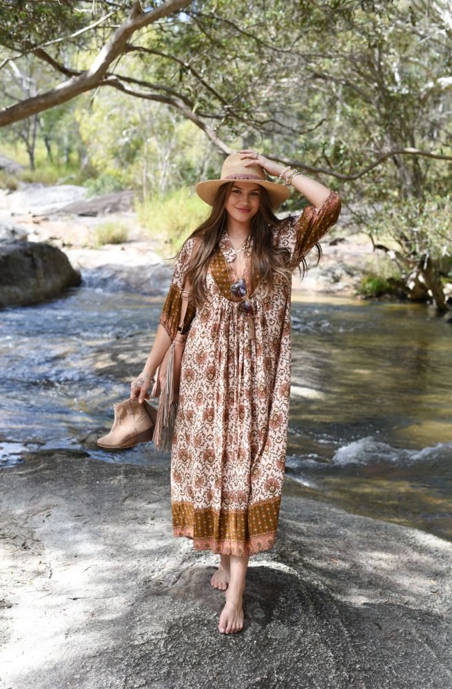 Jaase Wild Gypsy Print Boheme Midi