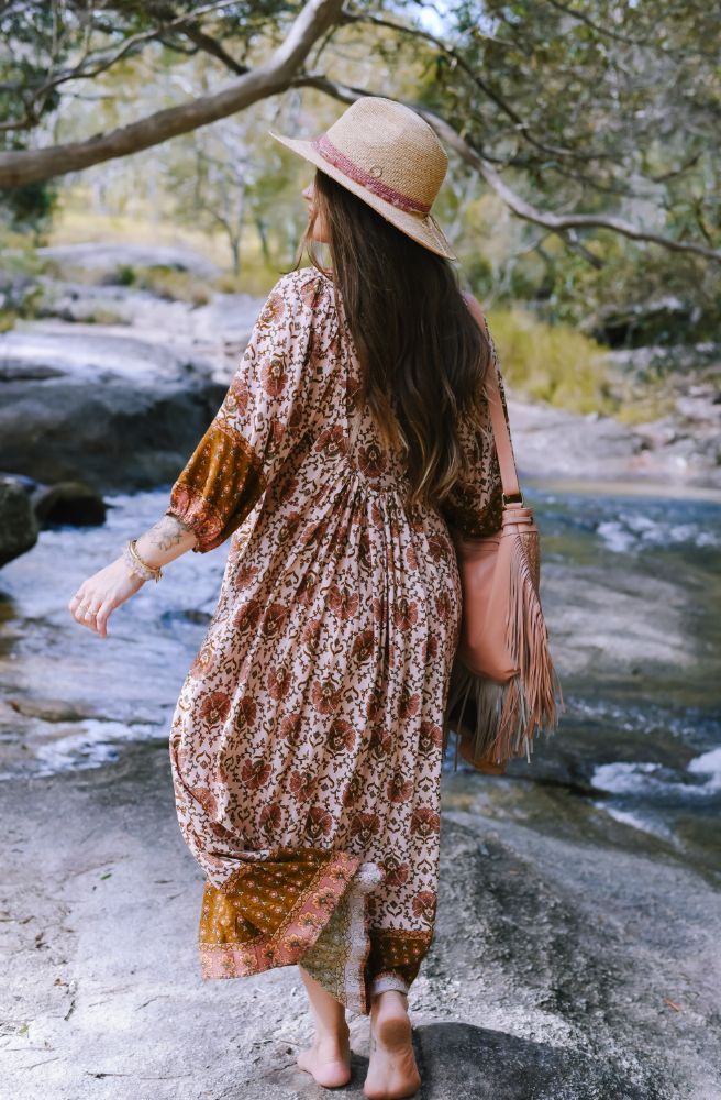 Jaase Wild Gypsy Print Boheme Midi