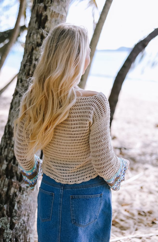 Joplin Crochet Jumper Blues
