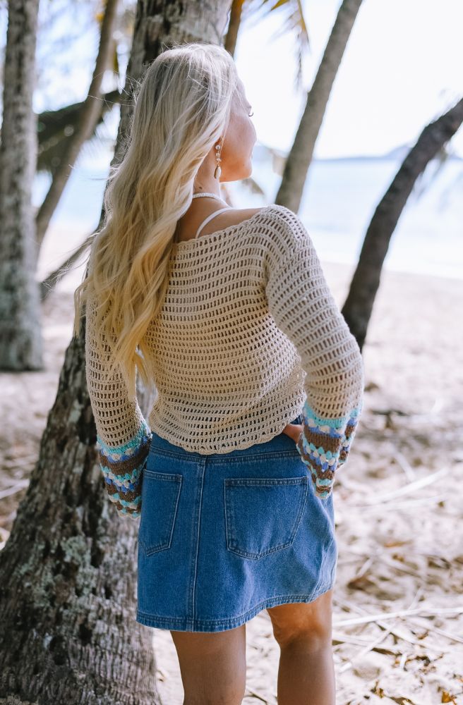 Joplin Crochet Jumper Blues