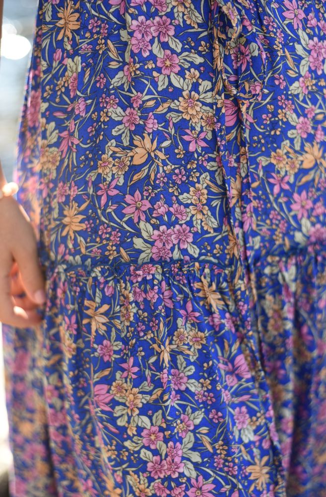 Boho Maxi Dress Blue