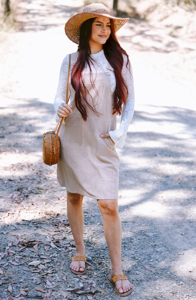 Gypsy Thread Pinafore Mid Short Cream