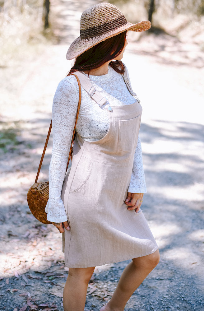 Gypsy Thread Pinafore Mid Short Cream