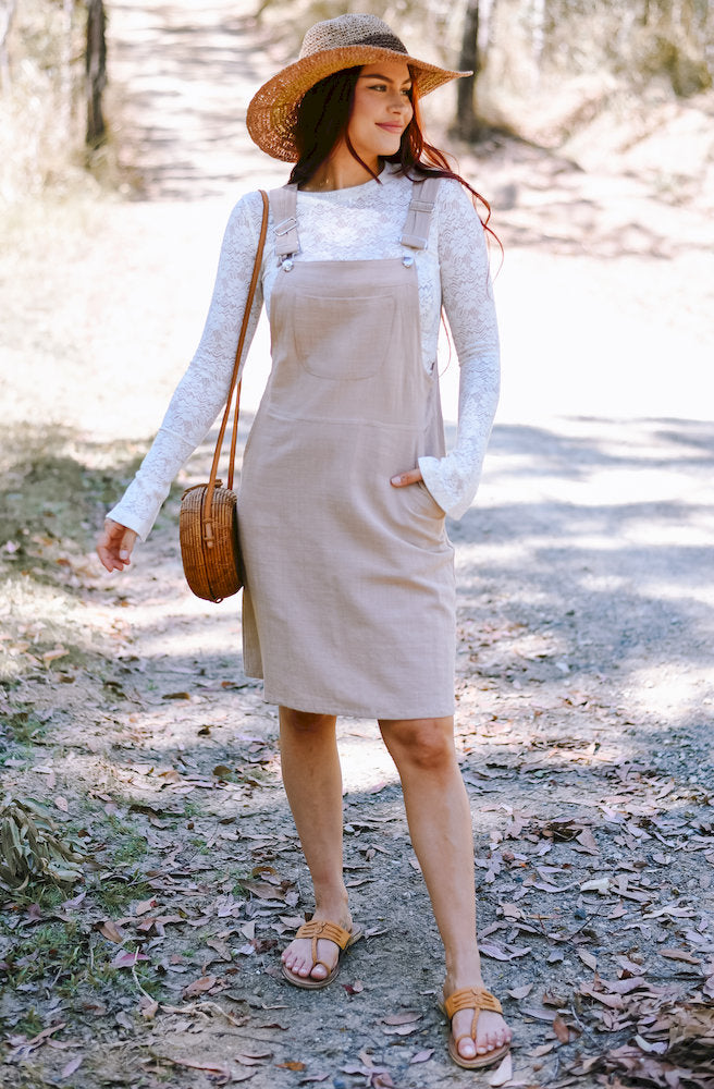 Gypsy Thread Pinafore Mid Short Cream