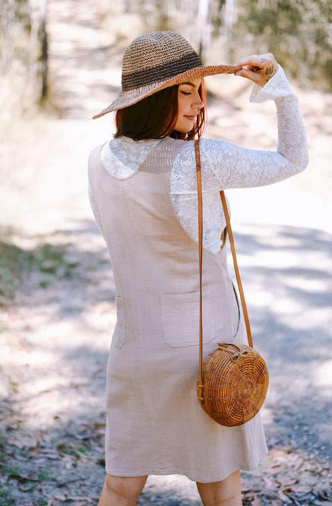 Gypsy Thread Pinafore Mid Short Cream