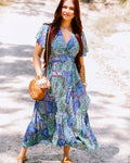 Forest Patch Mirage Wrap Dress