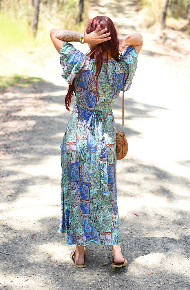 Forest Patch Mirage Wrap Dress