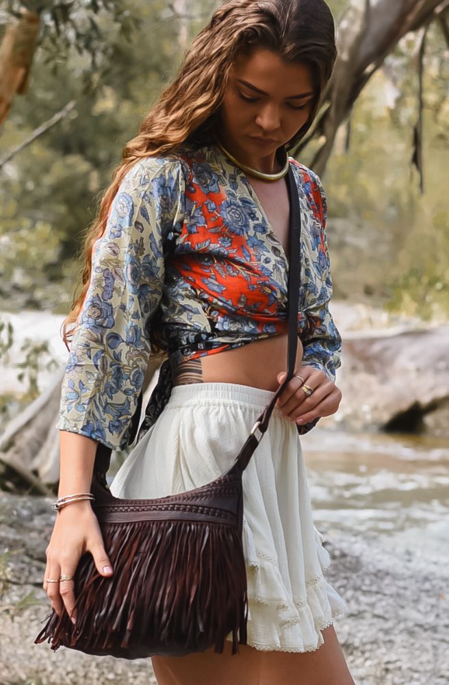 boho handbags australia fringed handmade leather bags