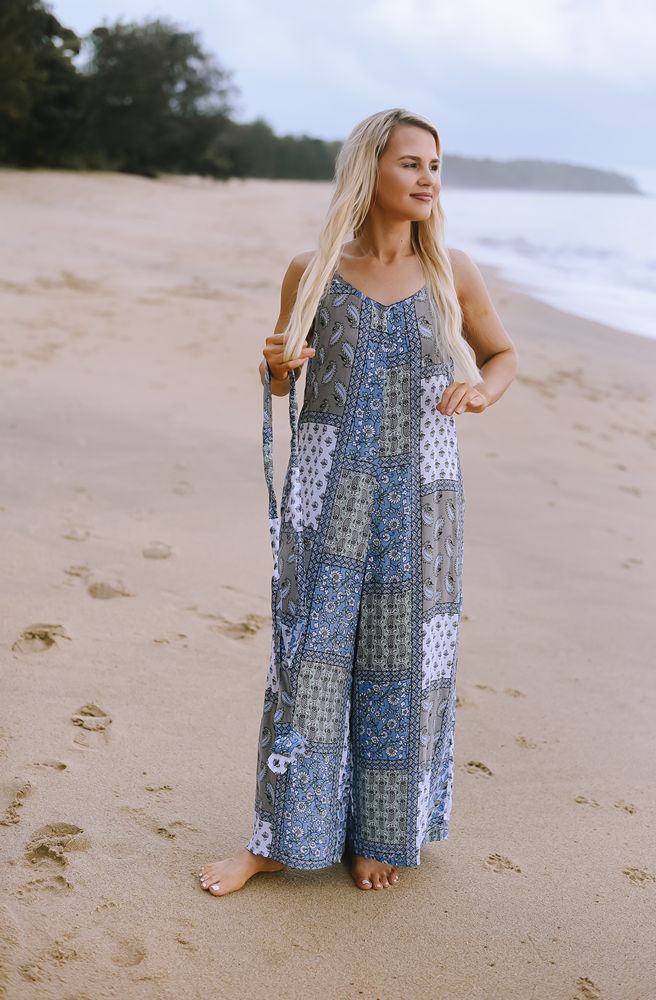 Indigo Mosaic Adele Pantsuit
