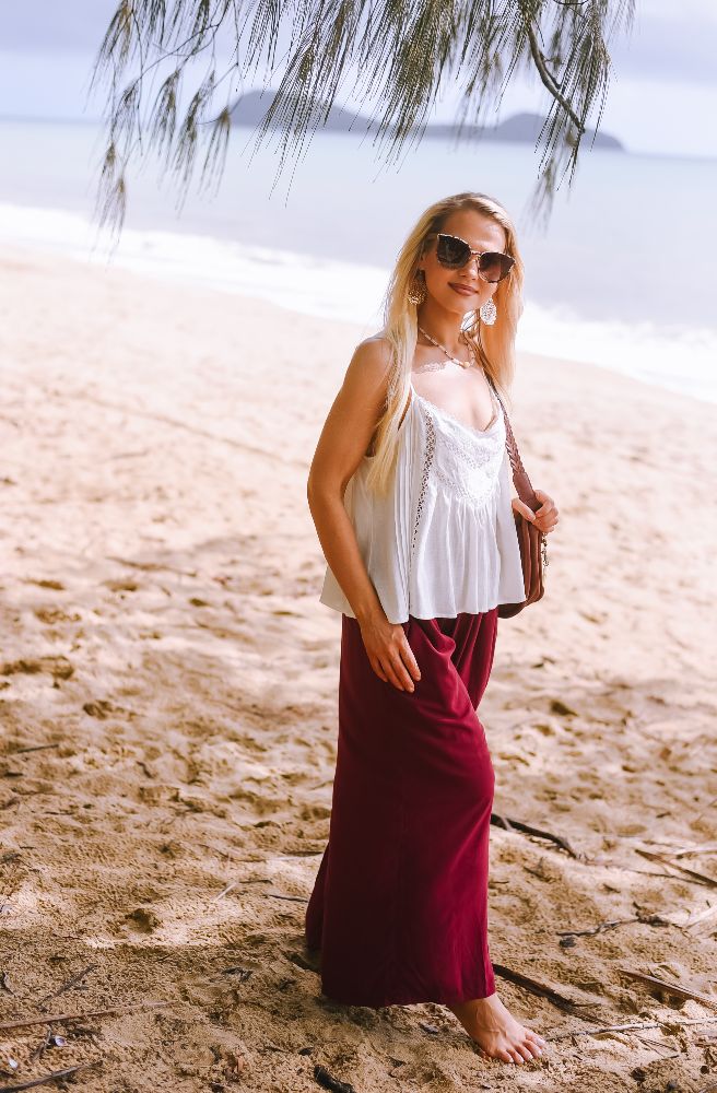 Maroon Queen Pants