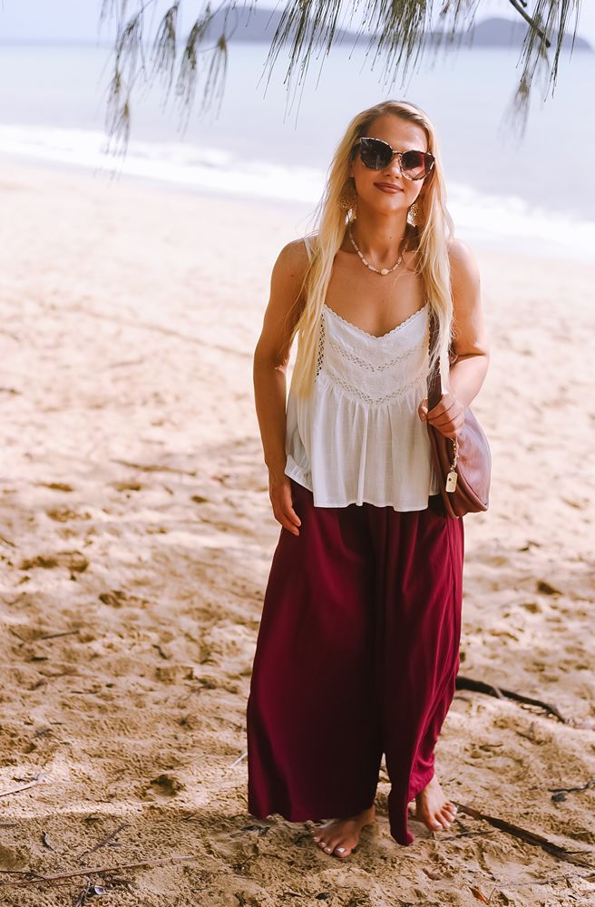 Ivy Lace Cami White