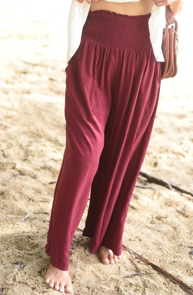 Maroon Queen Pants