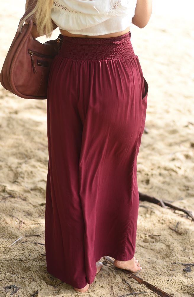 Maroon Queen Pants