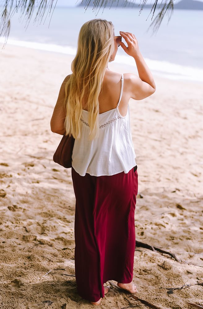 Ivy Lace Cami White