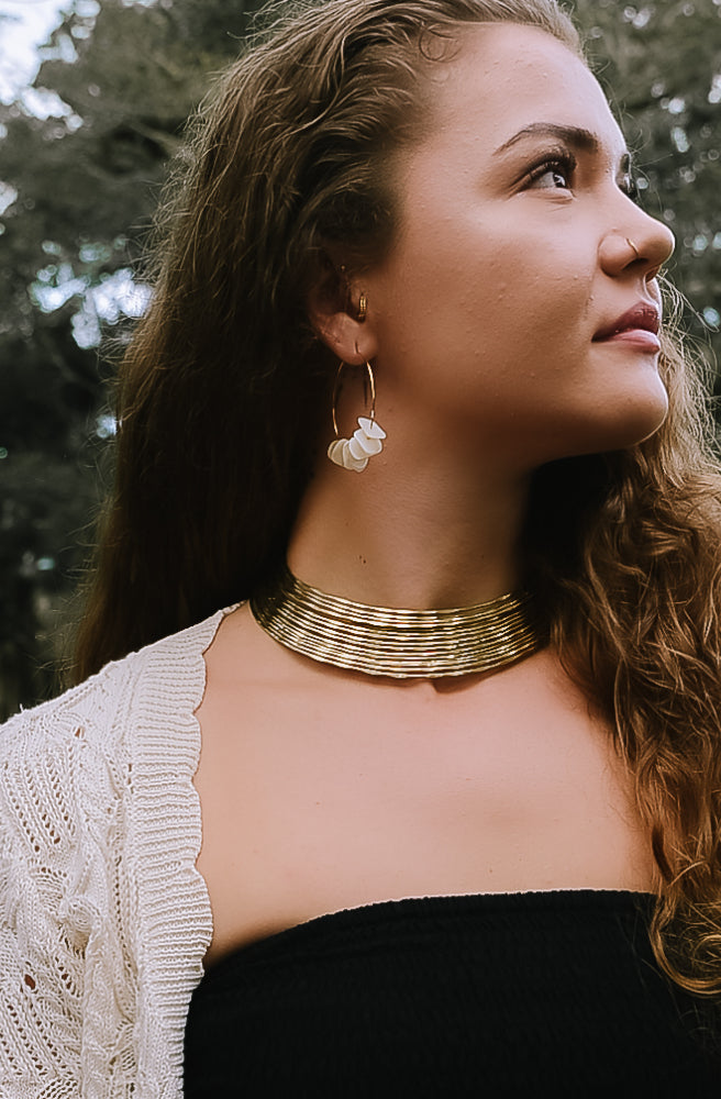 Gold Radiance Choker, 18k Gold