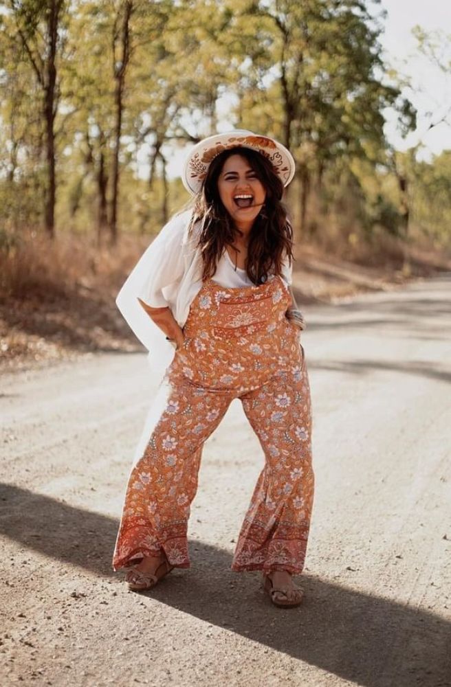 Boho Earth coloured overalls pantsuit