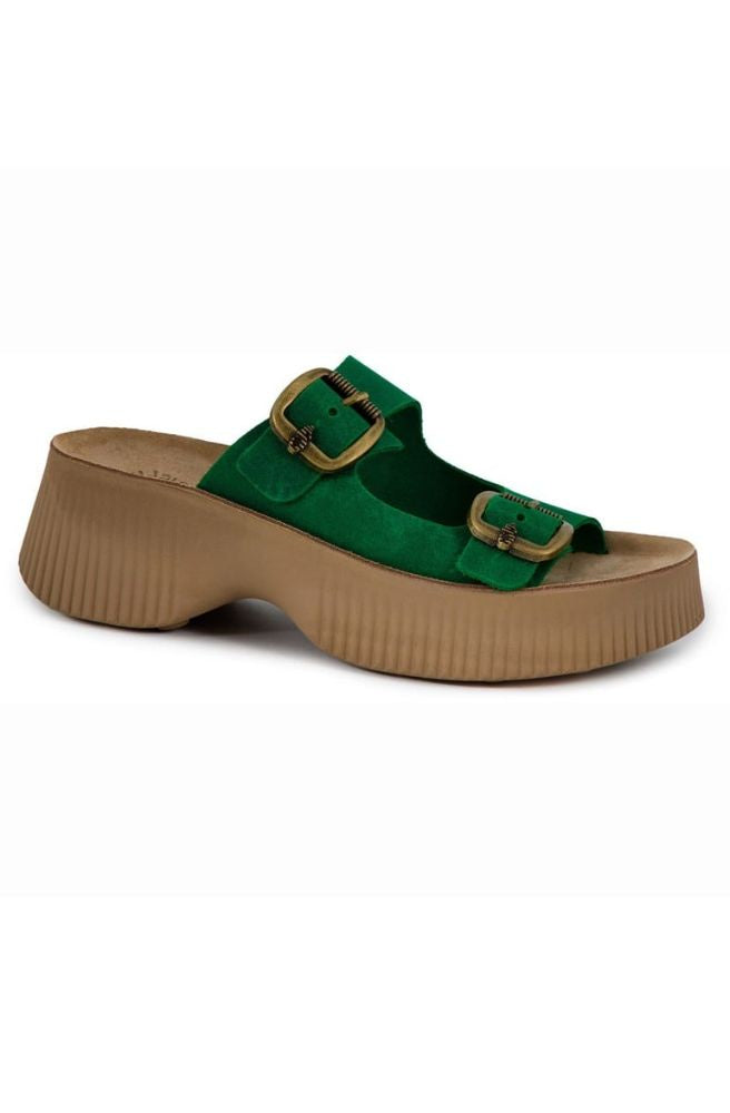 Fantasy Sandals Rochelle Green, Strappy Women’s Sandals in Soft Green Leather