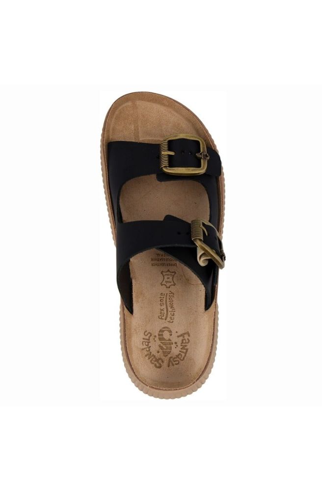 Fantasy Sandals Rochelle Black, Comfortable Everyday Black Sandals