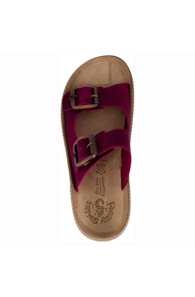 Fantasy Sandals Rochelle Chianti, Adjustable Strap Comfort Sandals