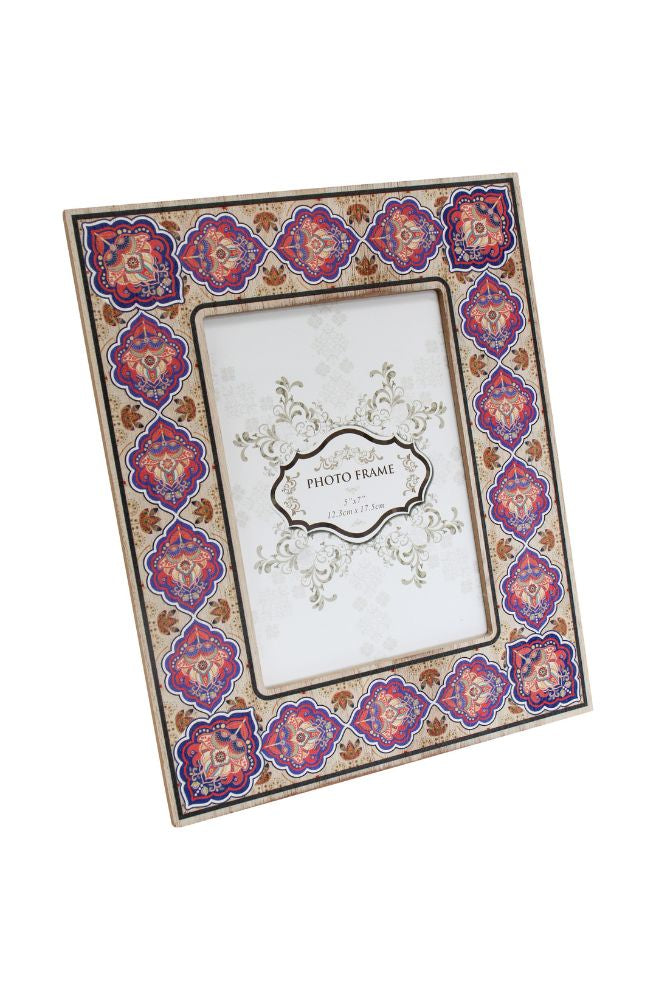 Sari Frame 5x7 – Boho Photo Frame with Vintage Sari Print | Tonketti ...