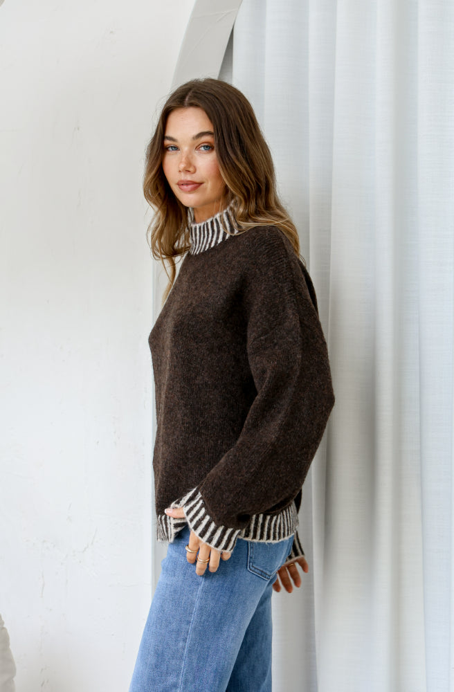 Tilly Blanket Stitch Knit, Side View