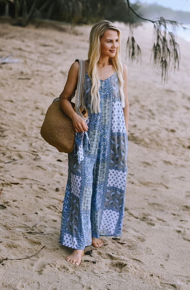 Indigo Mosaic Adele Pantsuit