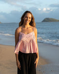 Ivy Lace Cami Dusky Pink