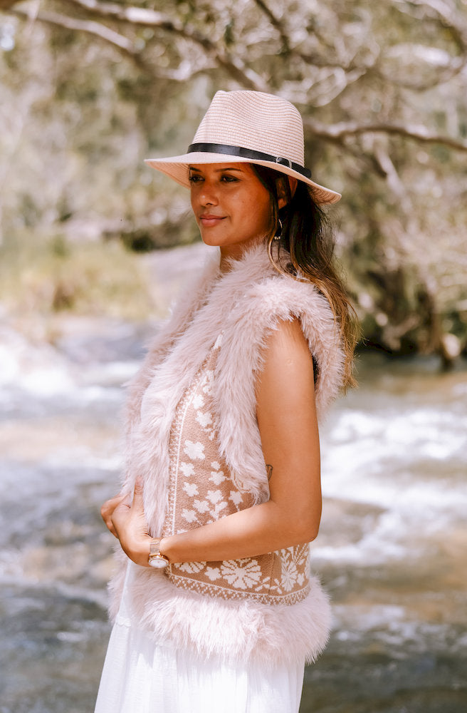 Lombard Tan Knit Vest