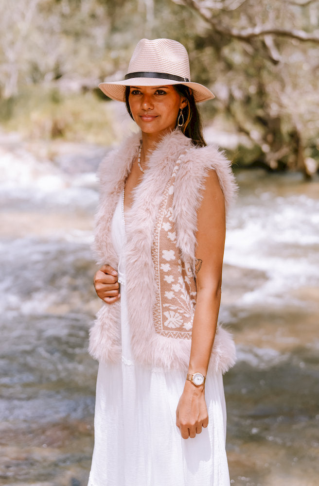 Lombard Tan Knit Vest