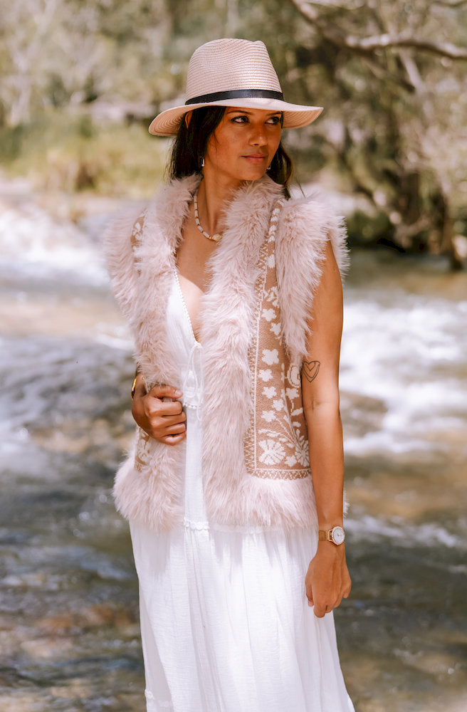 Lombard Tan Knit Vest