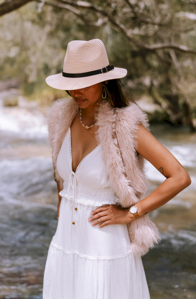 Elara Lace Tiered Maxi Dress