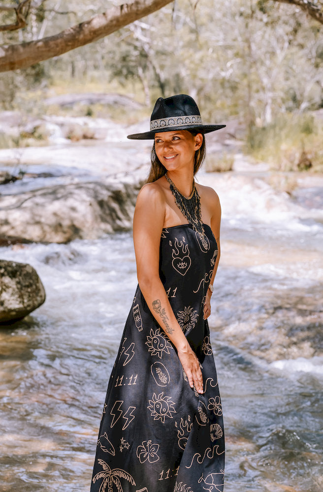 Island Dreamer Maxi Dress Black