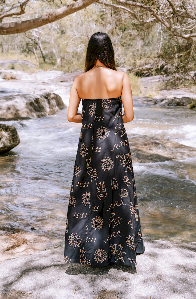 Island Dreamer Maxi Dress Black
