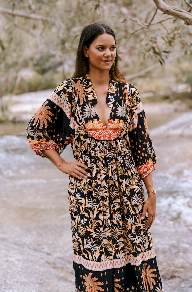 Jaase Jardin Boheme Midi Dress