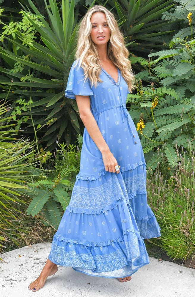 Jaase Azure Sky Lolana Maxi Dress Jaase Azure Sky Lolana Maxi Dress