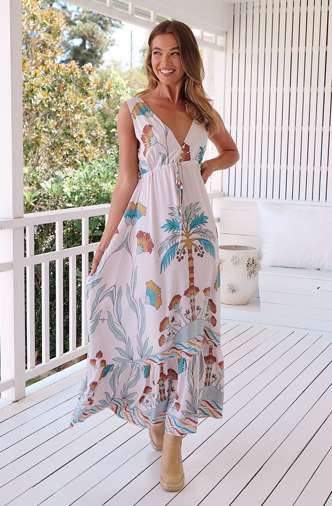 Jaase Palm Cove Esmie Maxi Dress, front full length view