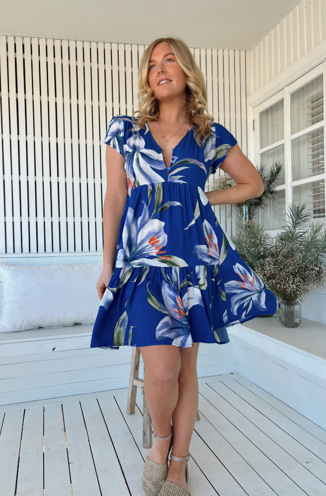 Jaase Asteria Print Tracey Dress, Boho Style Mini Dress