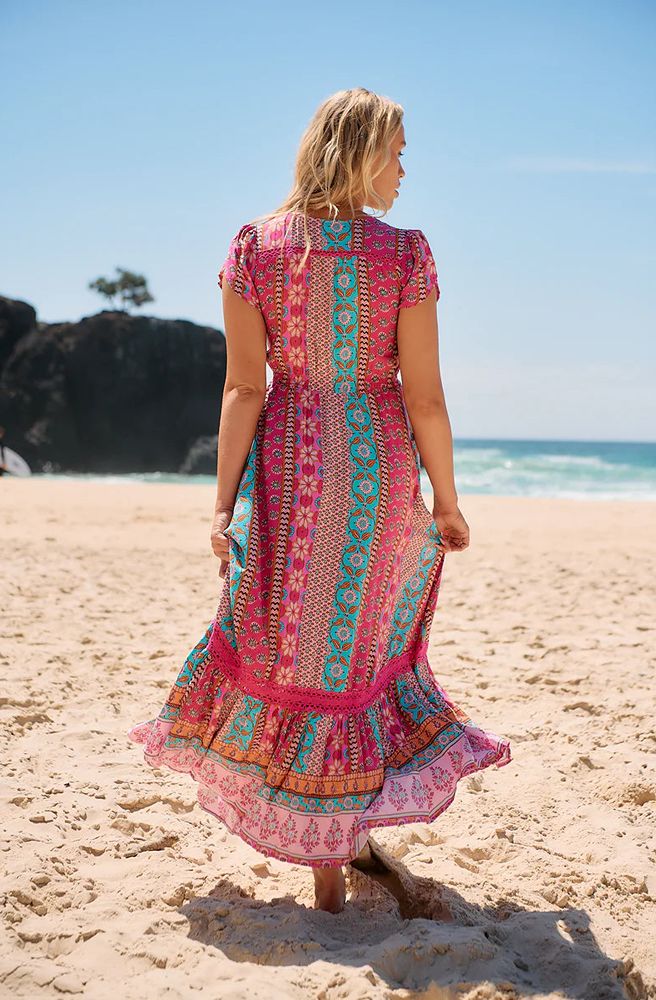 Jaase Cedella Print Carmen Maxi Dress
