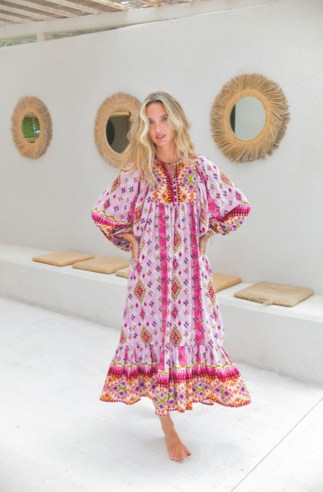 Jaase Lost Tribe Harper Midi Dress, Long Sleeve Midi